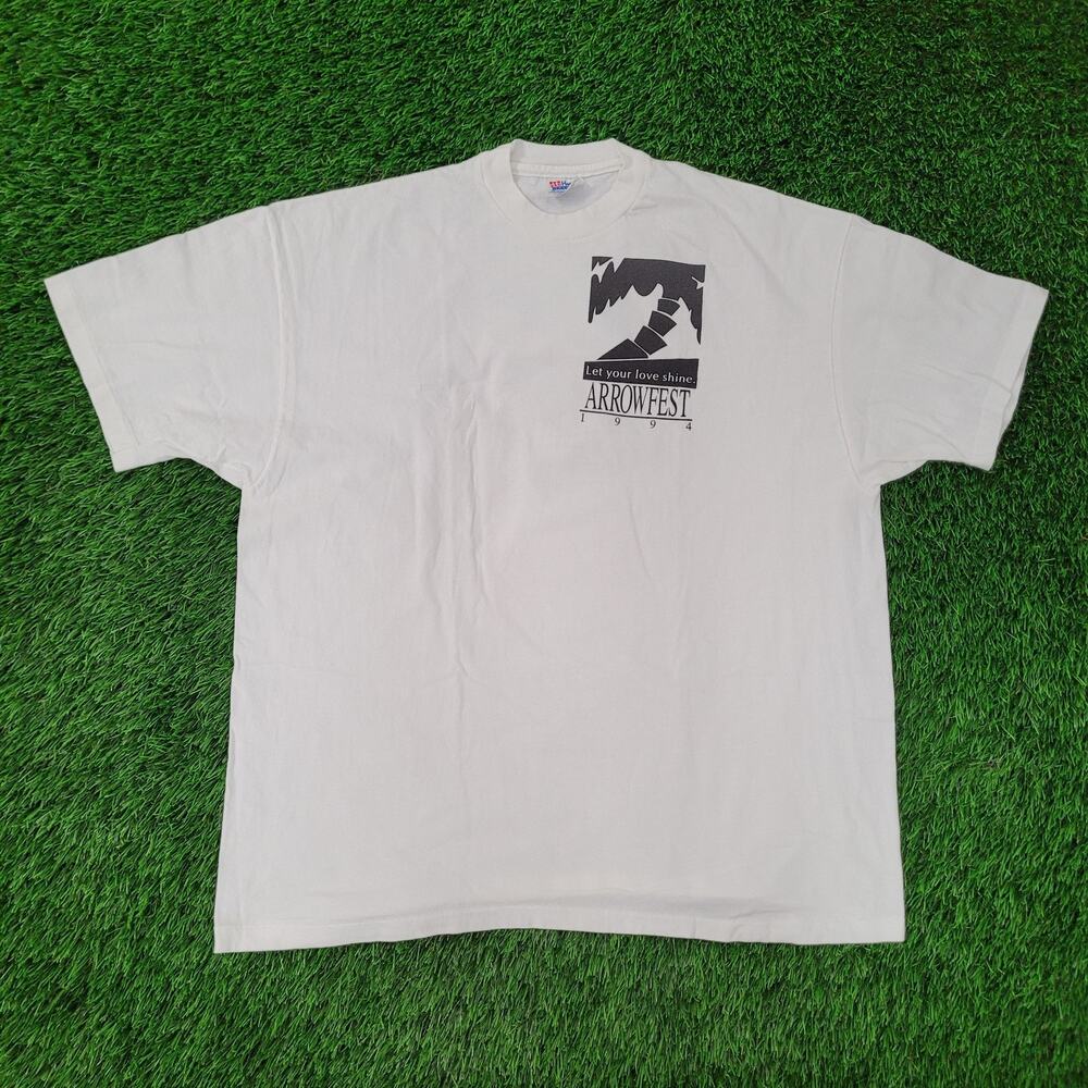 Vintage 1991 Arrowfest Shirt XL/2XL 25x29 White